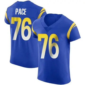 Nike Orlando Pace Men's Elite Los Angeles Rams Royal Alternate Vapor Untouchable Jersey