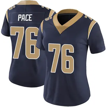 Nike Orlando Pace Women's Limited Los Angeles Rams Navy Team Color Vapor Untouchable Jersey