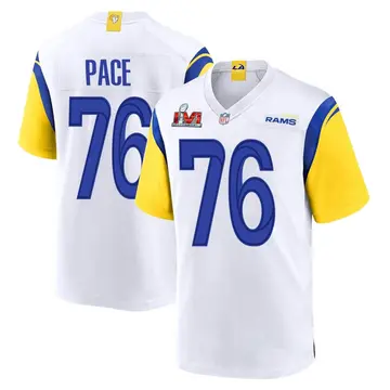 Nike Orlando Pace Youth Game Los Angeles Rams White Super Bowl LVI Bound Jersey