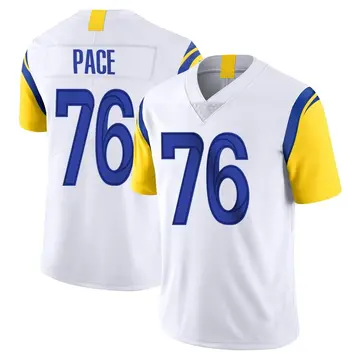 Nike Orlando Pace Youth Limited Los Angeles Rams White Vapor Untouchable Jersey