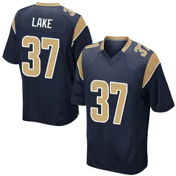 Nike Quentin Lake Men's Game Los Angeles Rams Navy Team Color Jersey