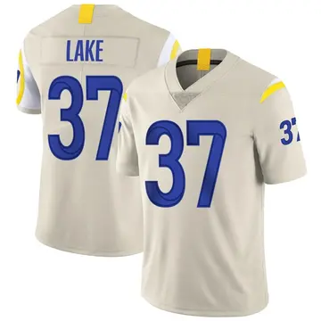 Nike Quentin Lake Men's Limited Los Angeles Rams Bone Vapor Jersey