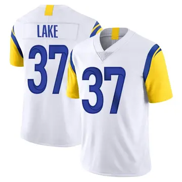 Nike Quentin Lake Men's Limited Los Angeles Rams White Vapor Untouchable Jersey