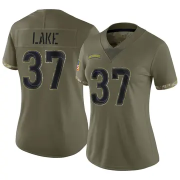 Nike Quentin Lake Women's Limited Los Angeles Rams Olive 2022 Salute To Service Jersey