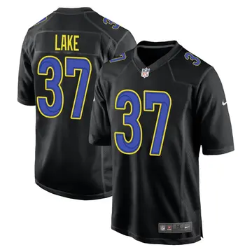 Nike Quentin Lake Youth Game Los Angeles Rams Black Fashion Jersey