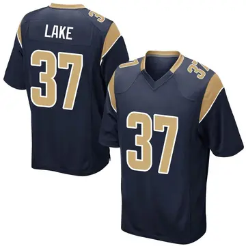 Nike Quentin Lake Youth Game Los Angeles Rams Navy Team Color Jersey