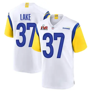 Nike Quentin Lake Youth Game Los Angeles Rams White Super Bowl LVI Bound Jersey