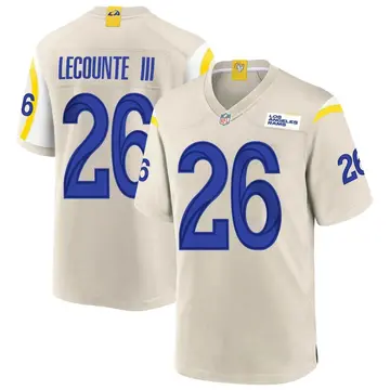 Nike Richard LeCounte III Men's Game Los Angeles Rams Bone Jersey
