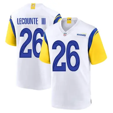 Nike Richard LeCounte III Men's Game Los Angeles Rams White Jersey