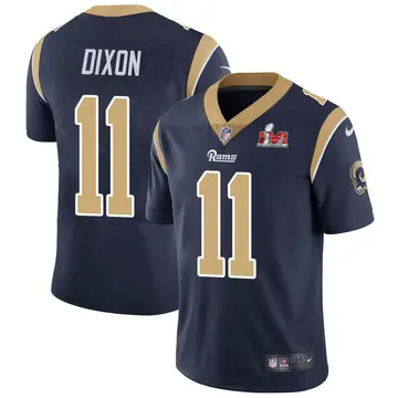Nike Riley Dixon Men's Limited Los Angeles Rams Navy Team Color Vapor Untouchable Super Bowl LVI Bound Jersey
