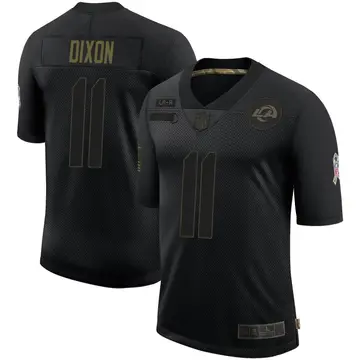Nike Riley Dixon Youth Limited Los Angeles Rams Black 2020 Salute To Service Jersey