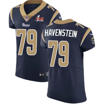 Nike Rob Havenstein Men's Elite Los Angeles Rams Navy Team Color Vapor Untouchable Super Bowl LVI Bound Jersey