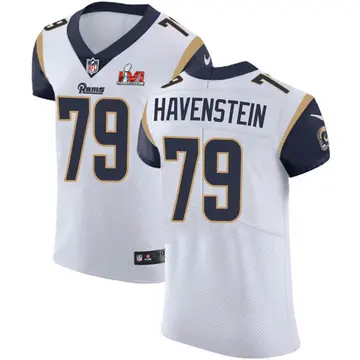 Nike Rob Havenstein Men's Elite Los Angeles Rams White Vapor Untouchable Super Bowl LVI Bound Jersey