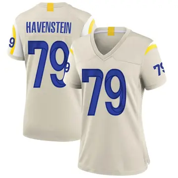Nike Rob Havenstein Women's Game Los Angeles Rams Bone Jersey