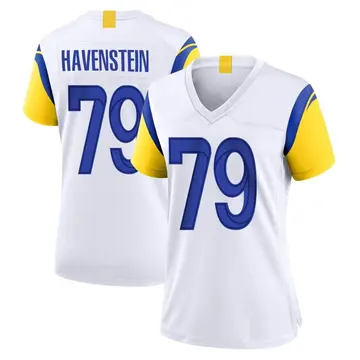 Nike Rob Havenstein Women's Game Los Angeles Rams White Jersey