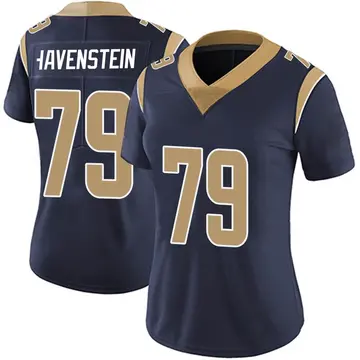 Nike Rob Havenstein Women's Limited Los Angeles Rams Navy Team Color Vapor Untouchable Jersey