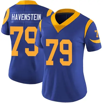 Nike Rob Havenstein Women's Limited Los Angeles Rams Royal Alternate Vapor Untouchable Jersey