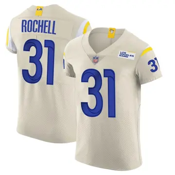 Nike Robert Rochell Men's Elite Los Angeles Rams Bone Vapor Jersey