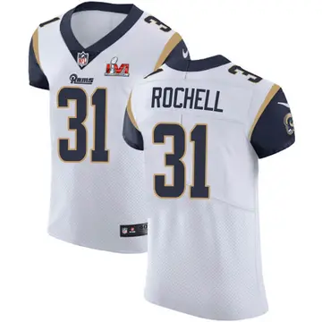 Nike Robert Rochell Men's Elite Los Angeles Rams White Vapor Untouchable Super Bowl LVI Bound Jersey