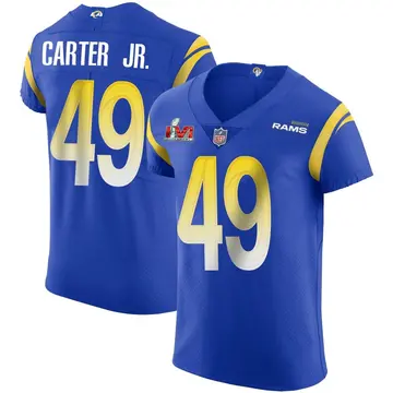 Nike Roger Carter Jr. Men's Elite Los Angeles Rams Royal Alternate Vapor Untouchable Super Bowl LVI Bound Jersey