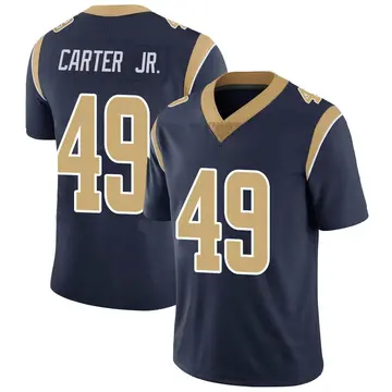 Nike Roger Carter Jr. Men's Limited Los Angeles Rams Navy Team Color Vapor Untouchable Jersey