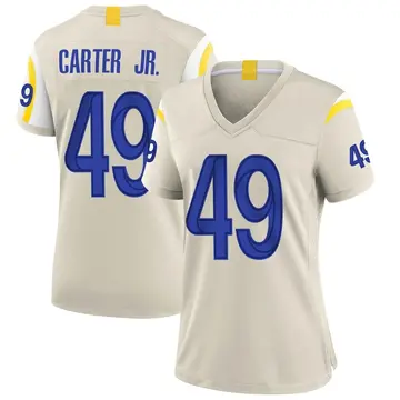 Nike Roger Carter Jr. Women's Game Los Angeles Rams Bone Jersey