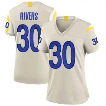 Nike Ronnie Rivers Women's Game Los Angeles Rams Bone Jersey