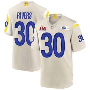 Nike Ronnie Rivers Youth Game Los Angeles Rams Bone Super Bowl LVI Bound Jersey