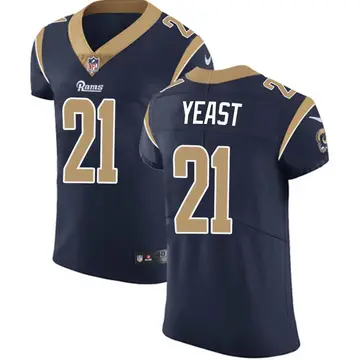 Nike Russ Yeast Men's Elite Los Angeles Rams Navy Team Color Vapor Untouchable Jersey