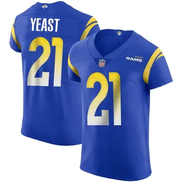 Nike Russ Yeast Men's Elite Los Angeles Rams Royal Alternate Vapor Untouchable Jersey