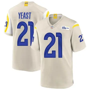 Nike Russ Yeast Men's Game Los Angeles Rams Bone Jersey