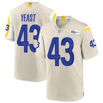 Nike Russ Yeast Men's Game Los Angeles Rams Bone Jersey