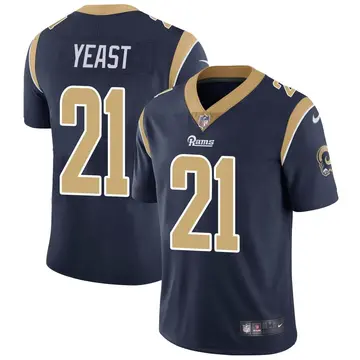 Nike Russ Yeast Men's Limited Los Angeles Rams Navy Team Color Vapor Untouchable Jersey