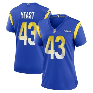 Nike Russ Yeast Women's Game Los Angeles Rams Royal Alternate Jersey