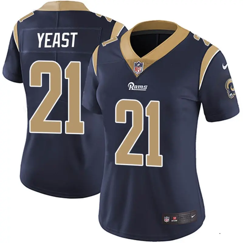 Nike Russ Yeast Women's Limited Los Angeles Rams Navy Team Color Vapor Untouchable Jersey