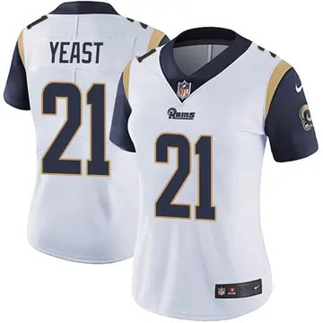 Nike Russ Yeast Women's Limited Los Angeles Rams White Vapor Untouchable Jersey