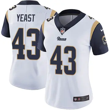 Nike Russ Yeast Women's Limited Los Angeles Rams White Vapor Untouchable Jersey