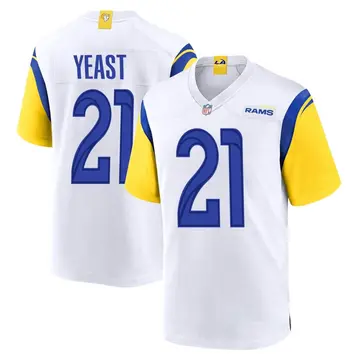 Nike Russ Yeast Youth Game Los Angeles Rams White Jersey