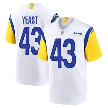 Nike Russ Yeast Youth Game Los Angeles Rams White Jersey