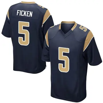 Nike Sam Ficken Youth Game Los Angeles Rams Navy Team Color Jersey