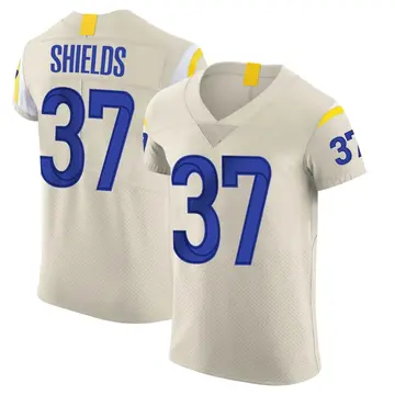 Nike Sam Shields Men's Elite Los Angeles Rams Bone Vapor Jersey