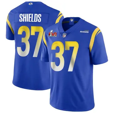 Nike Sam Shields Men's Limited Los Angeles Rams Royal Alternate Vapor Untouchable Super Bowl LVI Bound Jersey