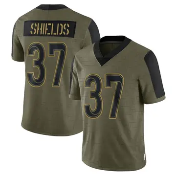Nike Sam Shields Youth Limited Los Angeles Rams Olive 2021 Salute To Service Jersey