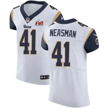Nike Sharrod Neasman Men's Elite Los Angeles Rams White Vapor Untouchable Super Bowl LVI Bound Jersey