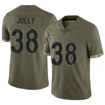 Nike Shaun Jolly Youth Limited Los Angeles Rams Olive 2022 Salute To Service Jersey