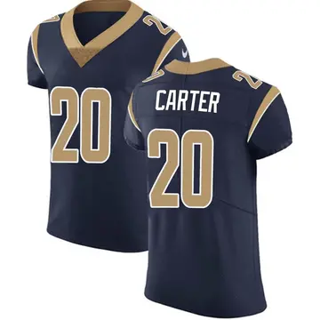 Nike TJ Carter Men's Elite Los Angeles Rams Navy Team Color Vapor Untouchable Jersey