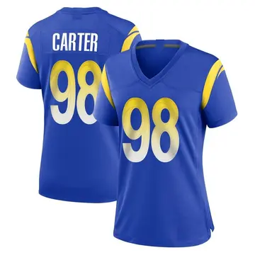 Nike T.J. Carter Women's Game Los Angeles Rams Royal Alternate Jersey