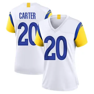 Nike TJ Carter Women's Game Los Angeles Rams White Jersey
