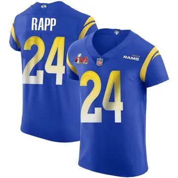 Nike Taylor Rapp Men's Elite Los Angeles Rams Royal Alternate Vapor Untouchable Super Bowl LVI Bound Jersey
