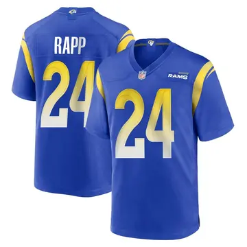 Nike Taylor Rapp Men's Game Los Angeles Rams Royal Alternate Jersey